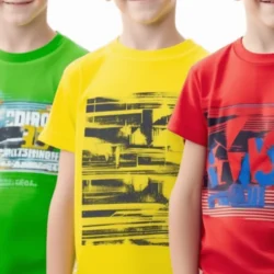 Vibrant Trio Boys' Half Sleeve T-Shirt Pack