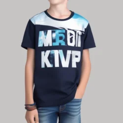 Adventure Awaits: Boys' Half Sleeve Graphic Tee for the Brave